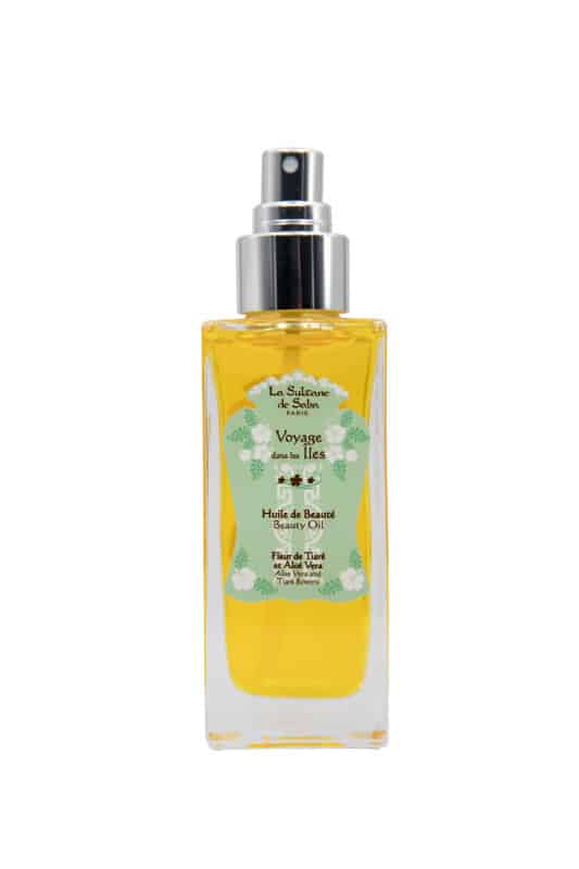 aloe vera & tiare flowers fragrance<br> beauty oil 200ml