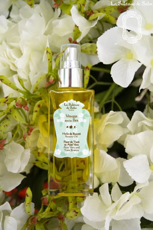 aloe vera & tiare flowers fragrance<br> beauty oil 200ml