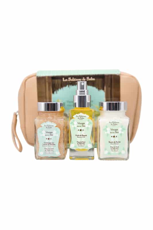 aloe vera & tiare flowers fragrance <br> body gift carepouch