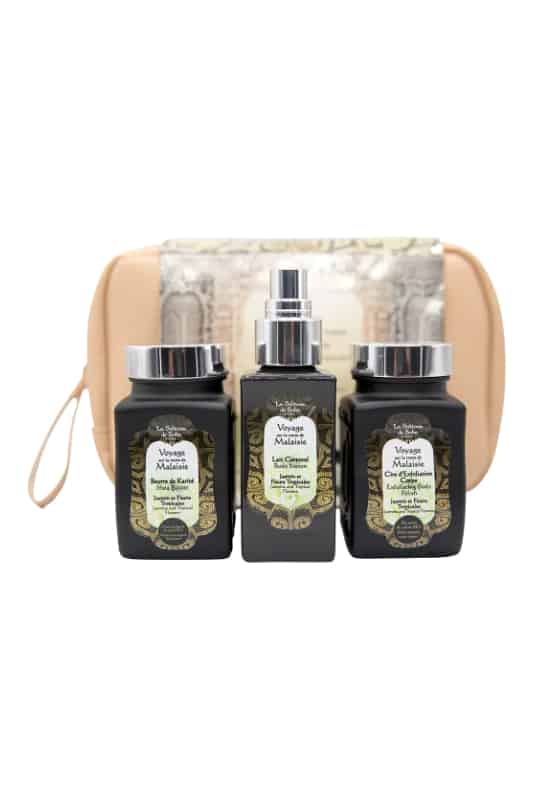 jasmine & tropical flowers fragrance<br> body gift set carepouch