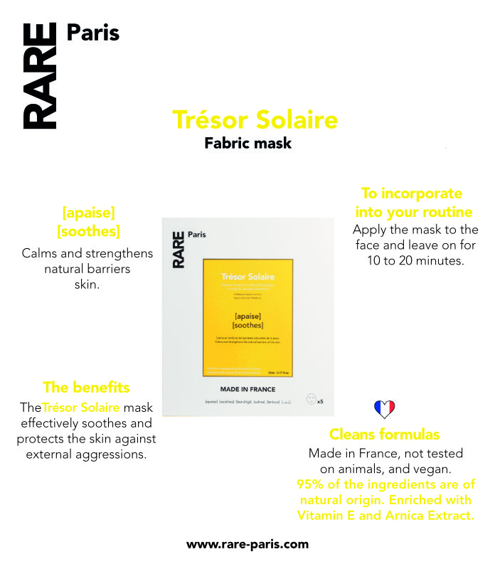 trésor solaire<br>nourishing face mask