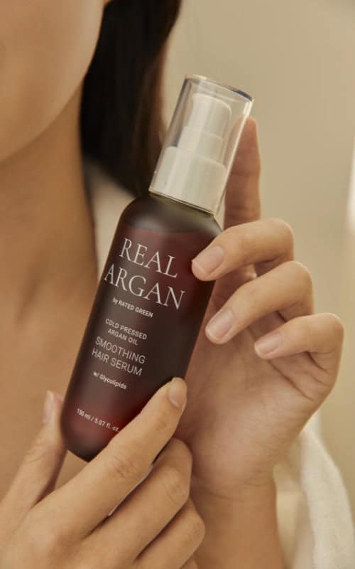 real argan<br>smoothing hair serum 150ml