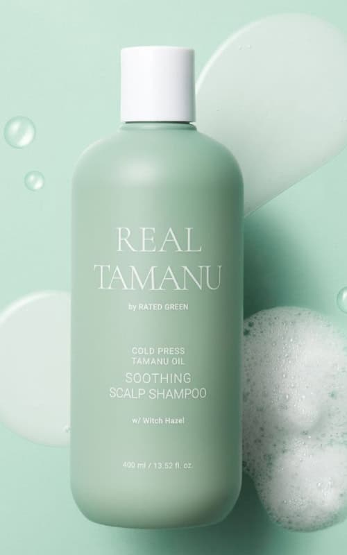 real tamanu<br>cold press soothing scalp shampoo w / witch hazel 400ml